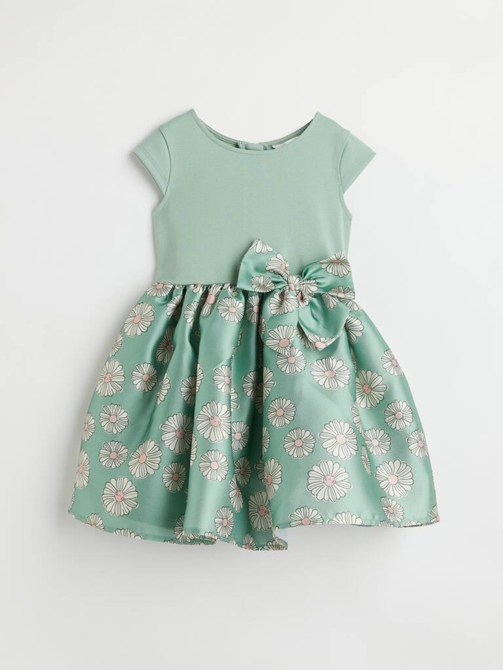 H&M Mint Floral Bow Party Dress for Girls